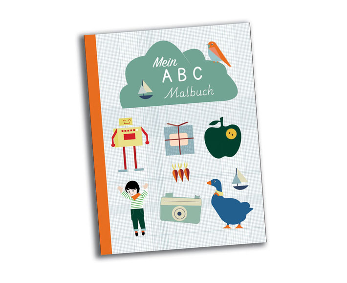 abc malbuch - 100% recycling