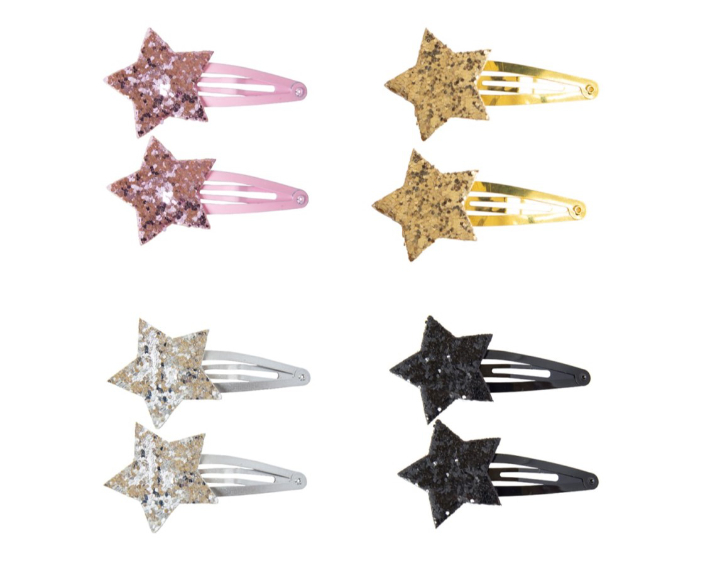 glitzernde Sterne Haarclips - global affairs