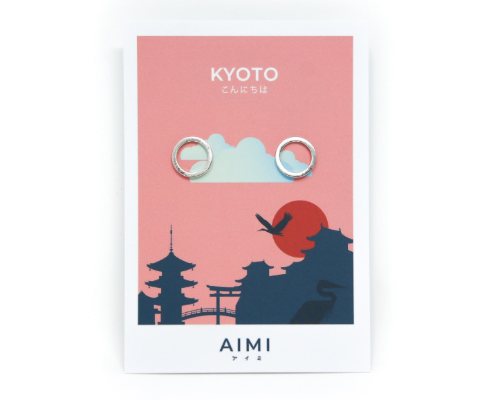 ohrstecker kyoto - in hübscher geschenkbox