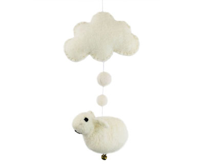 filzmobile - wolke und schaf