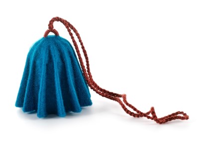 anhänger mit glöckchen - aus edelstahl und filz
