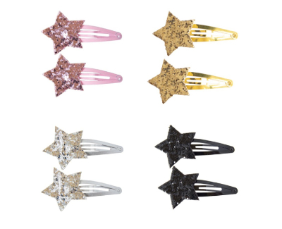 glitzernde Sterne Haarclips - global affairs