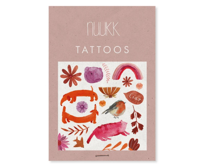 bio tattoo - dicke rosa katze