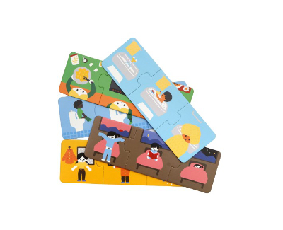 geschichten puzzle zuhause - ab 2 jahre