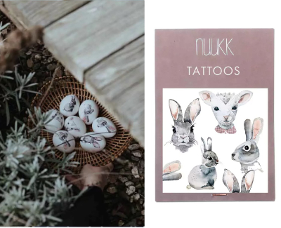 bio tattoo hasen - vegan.