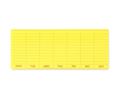 wochenplaner post-it - endlich.