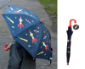 kunderbunter regenschirm - weltall